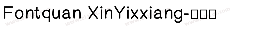 Fontquan XinYixxiang字体转换